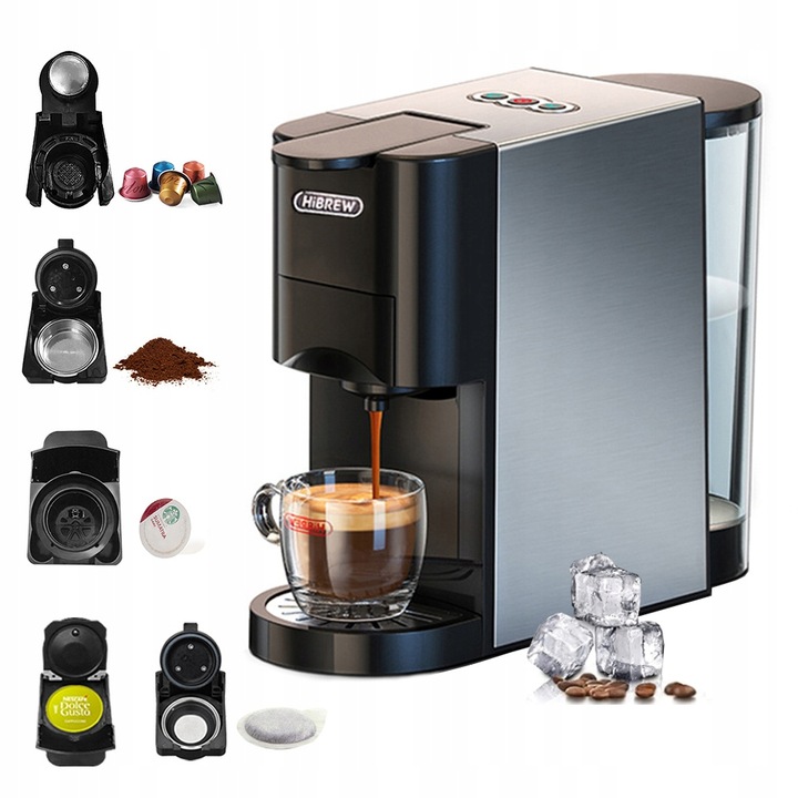 Ekspres Kapsułkowy do Kawy Ciśnienie 19 bar Moc 1450 W 5w1