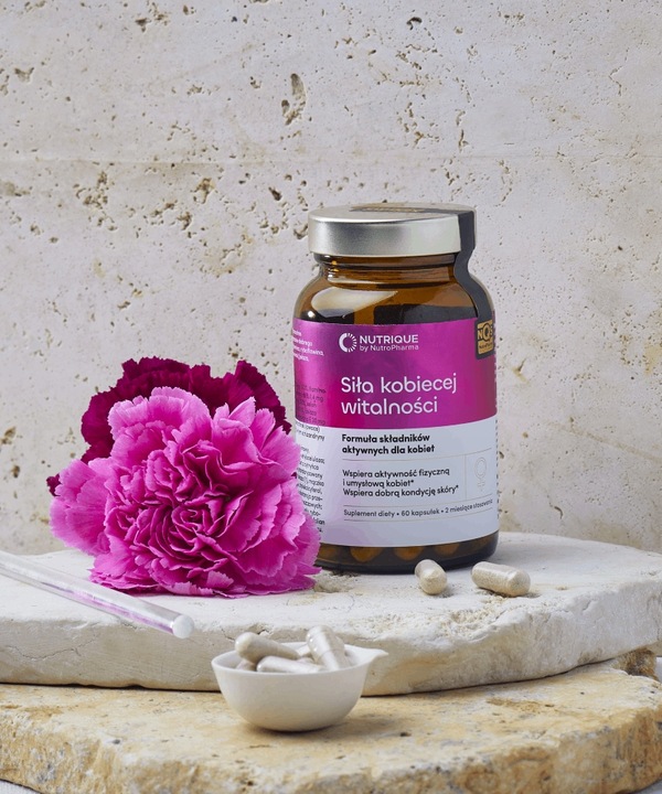 Witaminy dla Kobiet - Siła kobiecej witalności - 60 kapsułek Nutrique