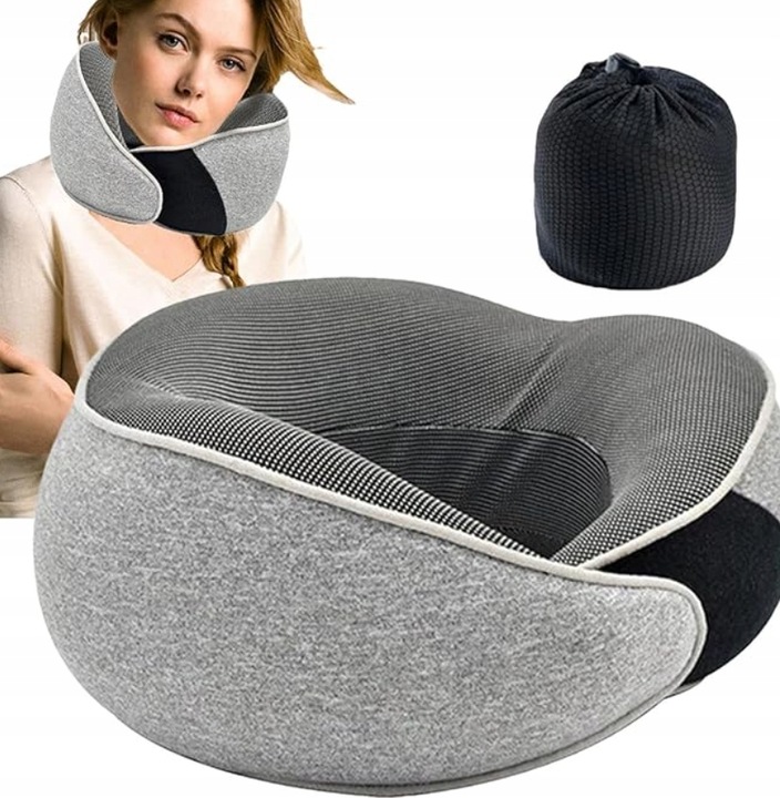 Poduszka Podróżna na na Kark Turystyczna do Samolotu Auta z ochroną 360°
