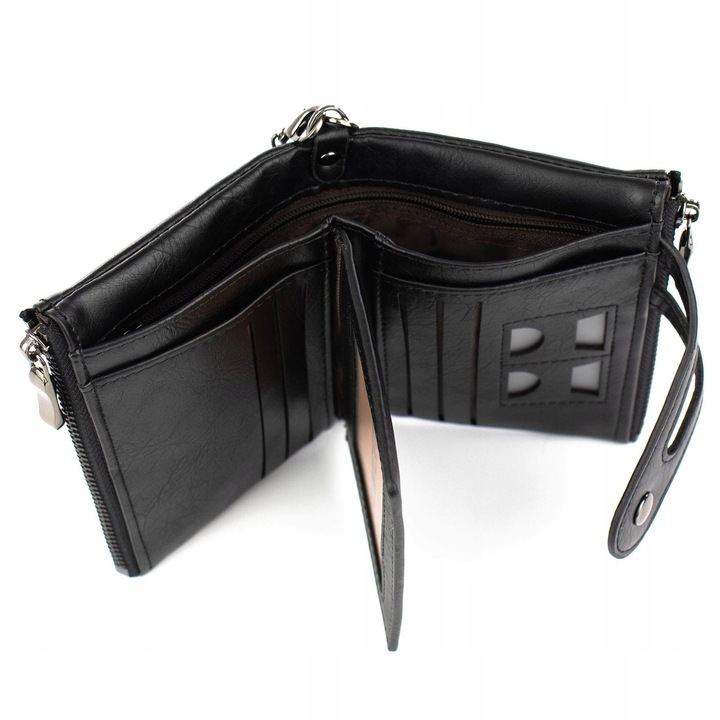 Alessio PORTFEL MĘSKI Block Kart RFID ŁAŃCUCH Pudełko PREZENTOWE