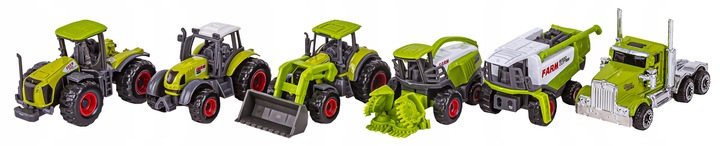 ZESTAW Traktorów TIR FARMA dla Dzieci Kombajn Zwierzęta Pojazdy Rolnicze