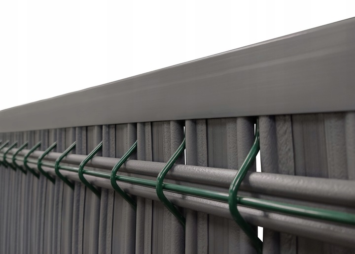 Listwy pionowe do ogrodzeń panelowych 123 x 250 cm, szer. 62-80 mm antracyt