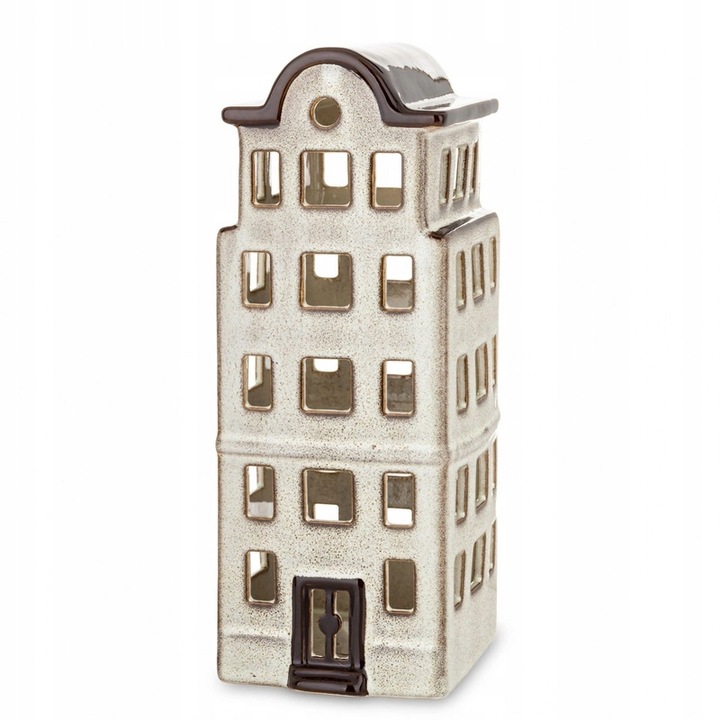 Dekoracja Domek Led Figurka Kamieniczka 26x10x11 cm