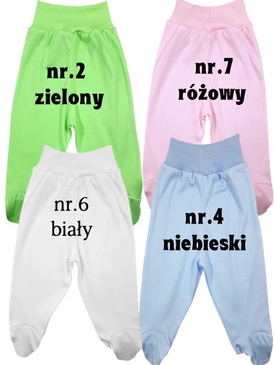 Półśpiochy półśpioszki 100% bawełna POLSKIE 62 cm