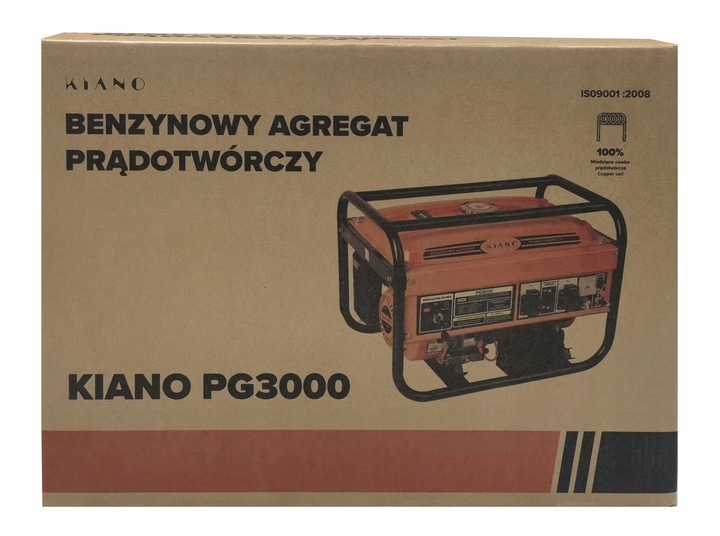 Agregat prądotwórczy przenośny benzynowy generator prądu 7km AVR 3000W