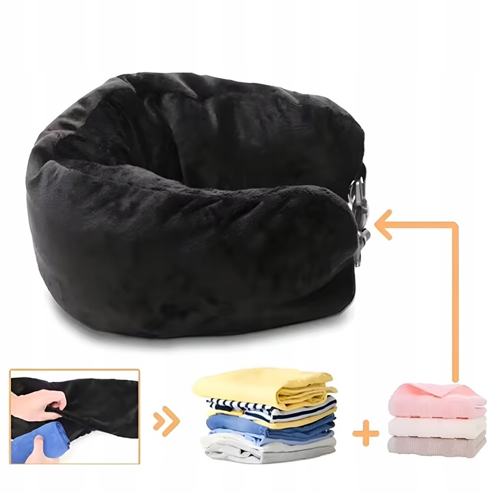 PODUSZKA PODRÓŻNA NA UBRANIA ROGAL DO SAMOLOTU + OPASKA + ZATYCZKI GRATIS