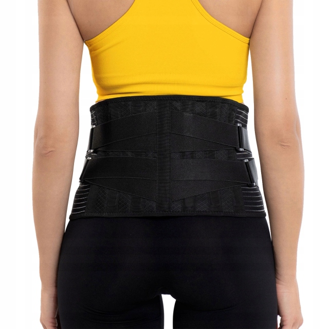PAS LĘDŹWIOWY KRZYŻOWY GORSET ORTOPEDYCZNY ORTEZA STABILIZATOR PLECY XXL