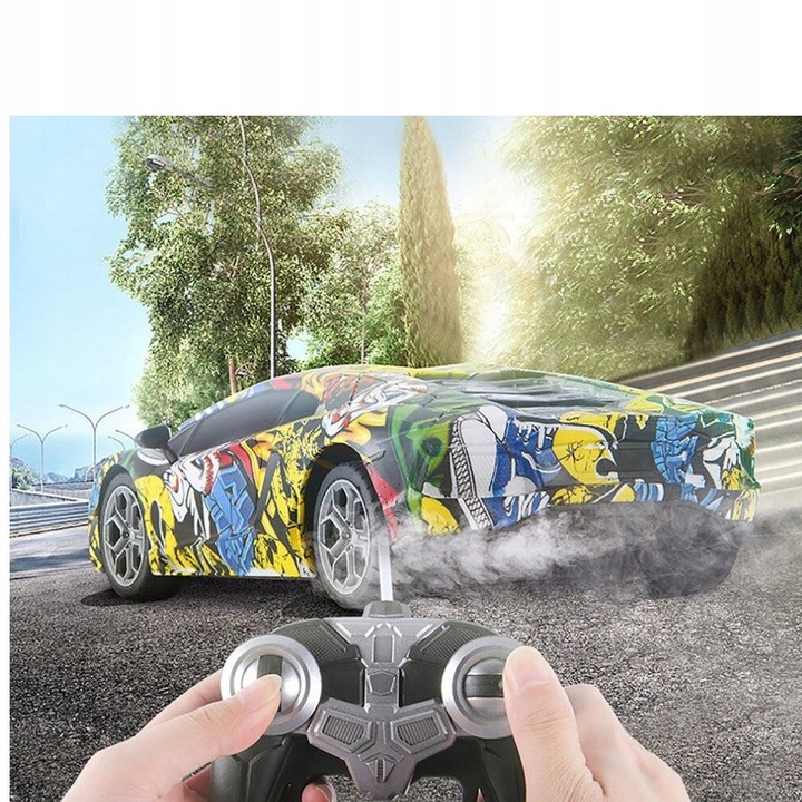Lamborghini SAMOCHÓD ZDALNIE STEROWANY AUTO R/C PILOT Graffiti DRIFT Drzwi