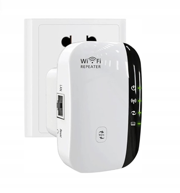 Wzmacniacz sygnału Wi-FI Mocny Repeater Access Point Router 300 Mb/s 2.4GHz