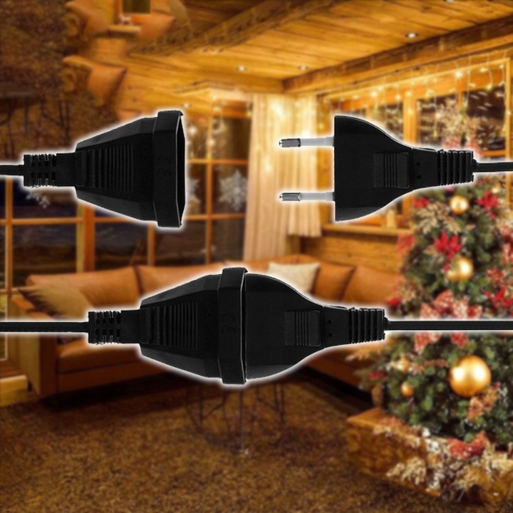 LAMPKI CHOINKOWE 500 LED BIAŁE CIEPŁE 35M PROGRAMATOR ŚWIATEŁKA ŁAŃCUCH