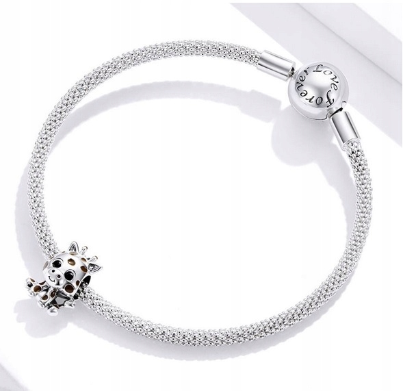 CHARMS Zawieszka ŻYRAFA srebrny charms charmsy Wysoka Jakość SREBRO s925