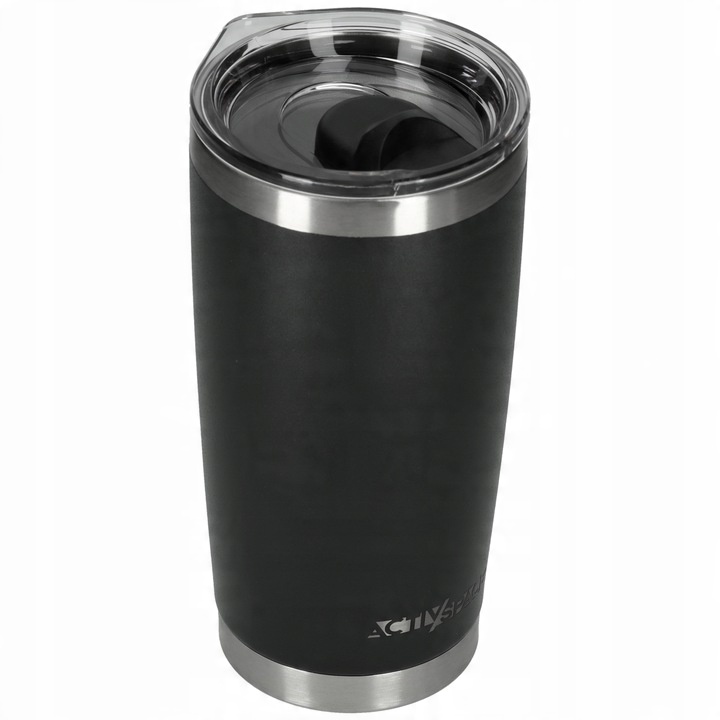 DUŻY KUBEK TERMICZNY 600ML TERMOS NA KAWĘ STALOWY - JAKOŚĆ PREMIUM