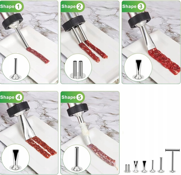 NADZIEWARKA DO KIEŁBASY I JERKY WIELOFUNKCYJNY MASZYNKA DO KIEŁBAS SZPRYCA