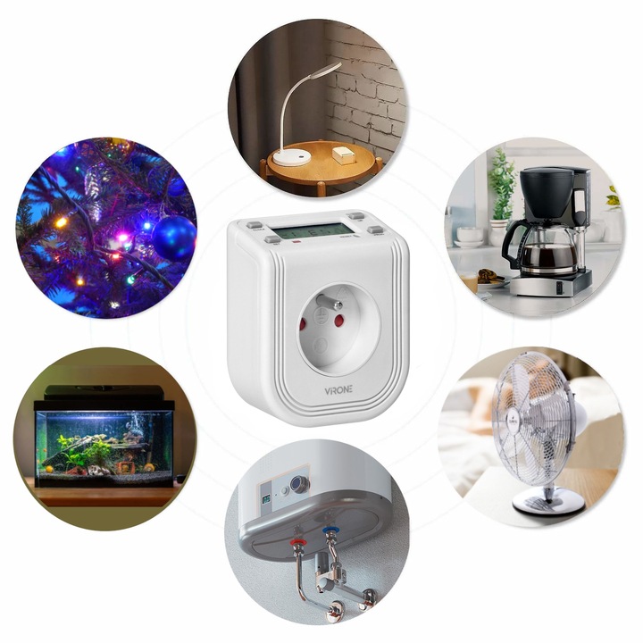 PROGRAMATOR CZASOWY WŁĄCZNIK WYŁĄCZNIK TIMER LCD