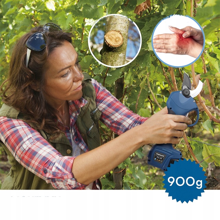 SWANSOFT Sekator Elektryczny, 850W 16,8V 2Ah, Sekator Sadowniczy PRU28