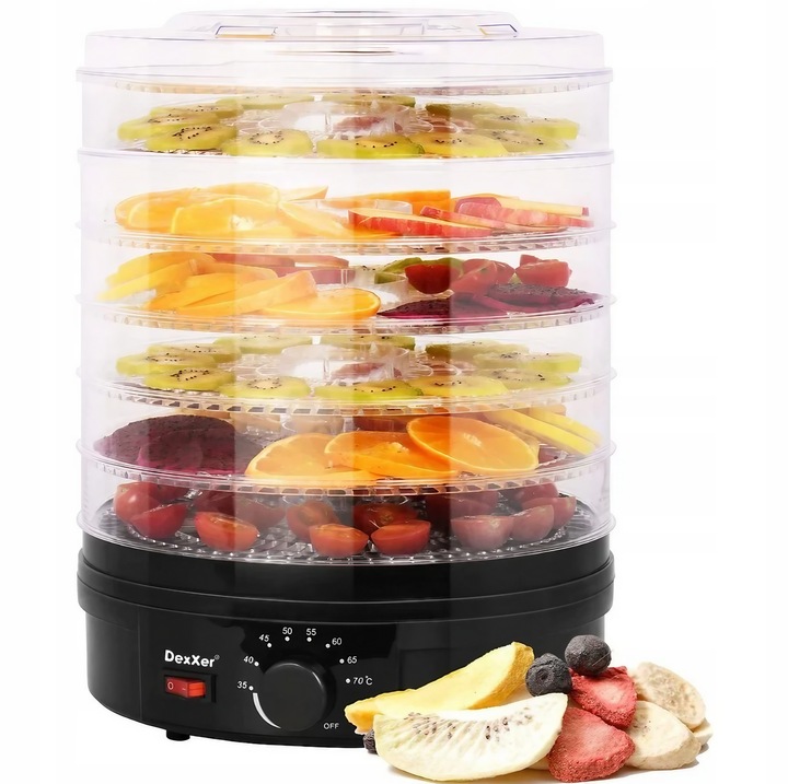 SUSZARKA DO GRZYBÓW OWOCÓW WARZYW SPOŻYWCZA DUŻA 5 SIT 4 CM 500W ŻYWNOŚCI