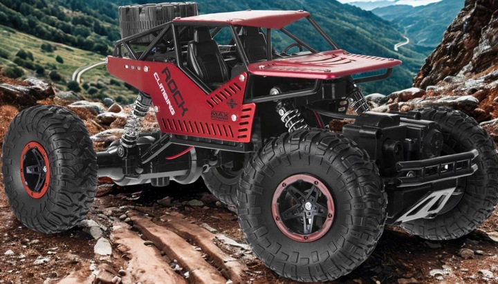 Samochód Zdalnie Sterowany Terenowy Duży 4x4 Auto Na Pilota Na Akumulator