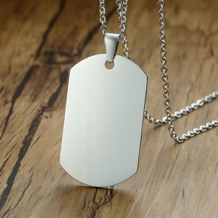 Naszyjnik Zawieszka stal z grawerem dla SYNA