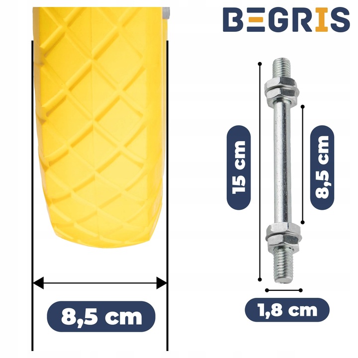 KÓŁKO DO TACZKI KOŁO DO TACZKI PEŁNE Koło do taczki Bezdętkowe 4.00-8 PU