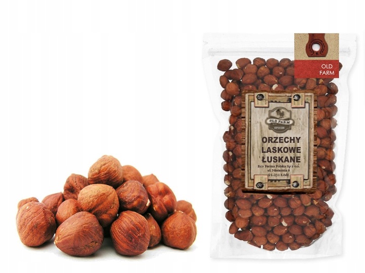 ORZECHY LASKOWE ŁUSKANE 1 KG PAKOWANE W DOYPACK