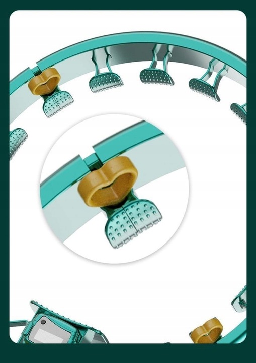 HULA HOP ODCHUDZAJĄCE Z OBCIĄŻNIKIEM I LICZNIKIEM SMART WYPUSTKAMI HULAHOP