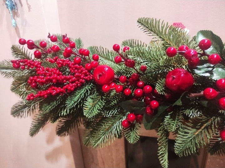 Girlanda Jodła 2 metry 100% PE 200 cm DŁUGA gęsta jak naturalna na poręcz