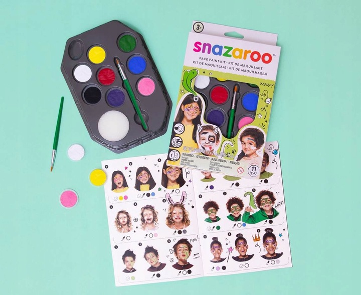 Profesjonalny Zestaw Farb do Malowania Twarzy Uniwersalny Snazaroo