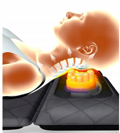 Materac masujący mata masująca shiatsu nefrytowy grzanie Gateway do masażu