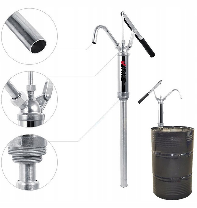 POMPA DO OLEJU RĘCZNA BECZKOWA DO BECZKI POMPKA TŁOKOWA PALIWA ON DIESEL