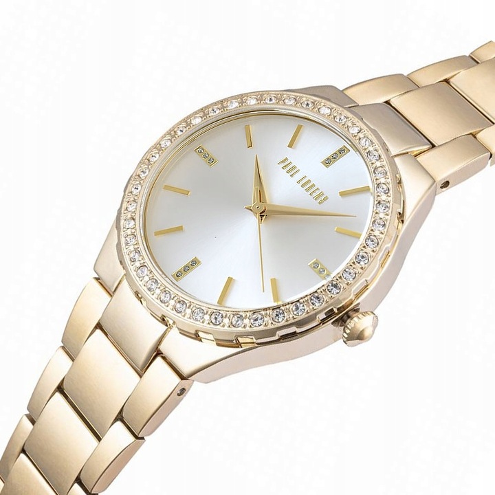 Zegarek damski Paul Lorens 9656B3-3D1 ELEGANCKI Z CYRKONIAMI + BOX