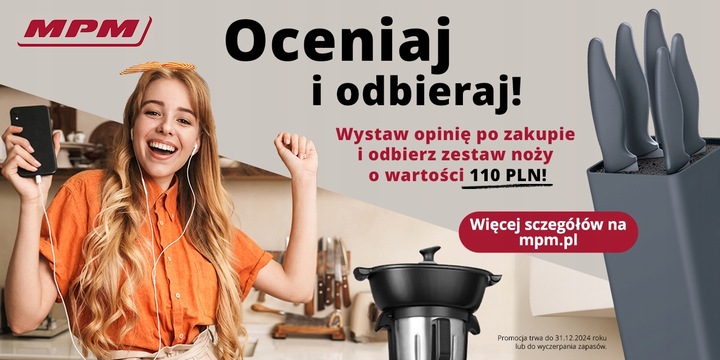 Parownica do ubrań żelazko parowe duża moc 2000W czarna MPM MZP-03
