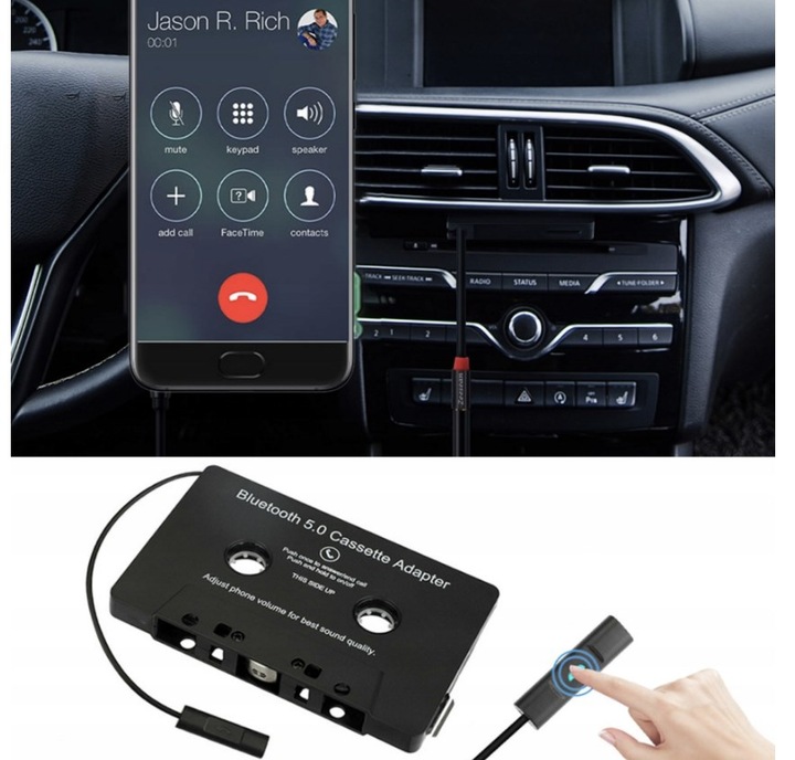 KASETA BLUETOOTH 5.0 DO RADIA ADAPTER TRANSMITER