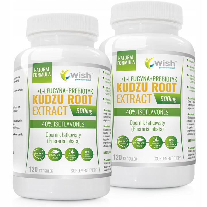 Kudzu Root Extract 40% isoflavones 500mg 240 kaps