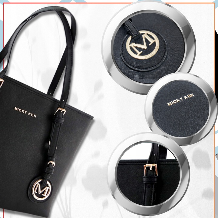 DAMSKA Czarna SKÓRZANA POJEMNA Miejska Klasyczna Na Ramię TORBA A4 TOREBKA