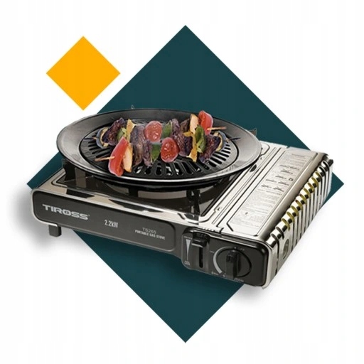 Kuchenka turystyczna +GAZ x 4 szt. TS-265 PIKNIK KAMPING PLENER