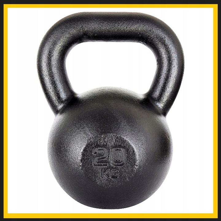 Kettlebell żeliwny odważnik kula kettle 20kg