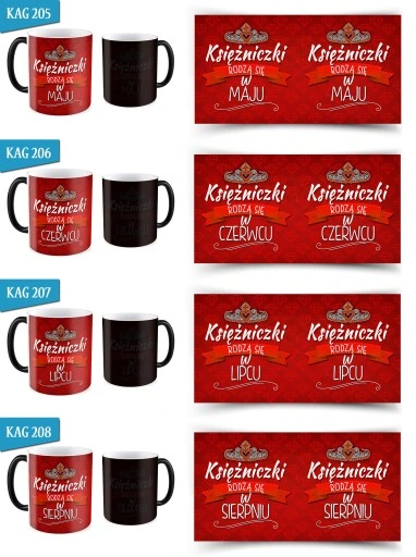 KUBEK magiczny URODZINY KSIĘŻNICZKI RODZĄ SIĘ