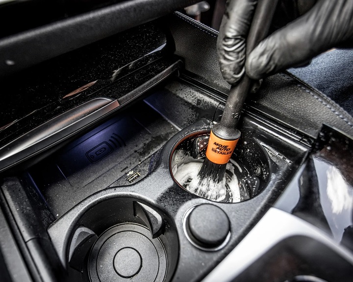 5X PĘDZLE PĘDZELKI DETAILINGOWE ZESTAW DO CZYSZCZENIA + ŚCIERECZKA ZESTAW