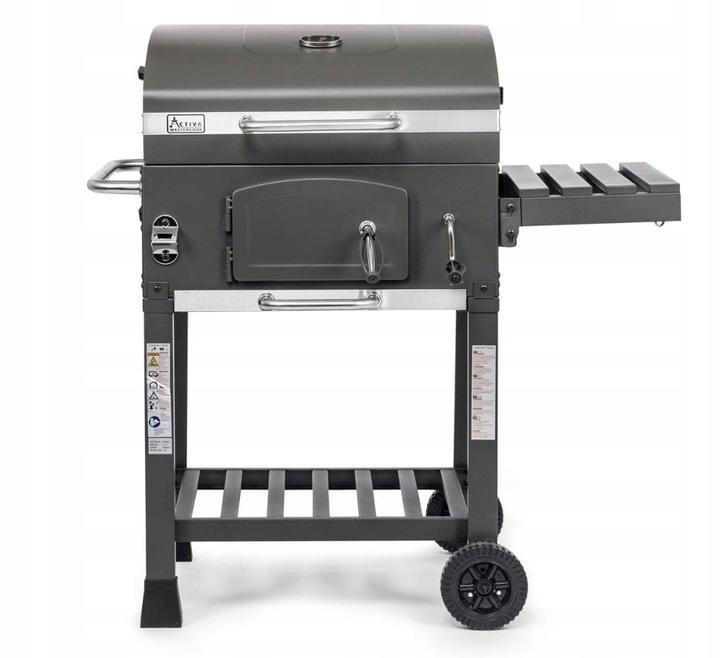 Grill Węglowy Activa Angular Mastercook z Żeliwnym Rusztem 57,5 x 42 cm