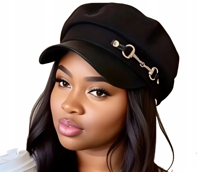 Stylowa Modna Czapka Z Daszkiem Czarna Jesienna Na Jesień Zimę Modna