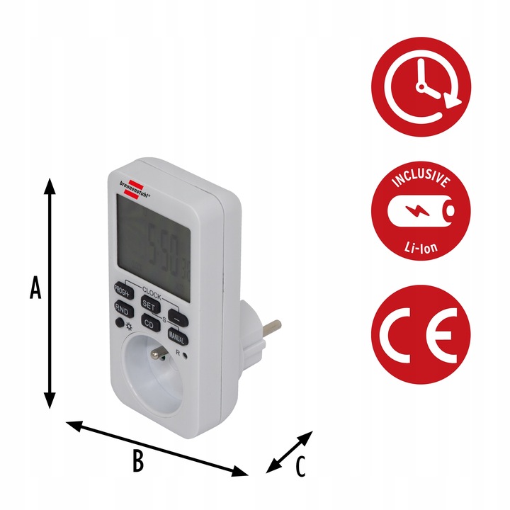 Programator Czasowy z Wyświetlaczem 10 trybów Podświetlenie Pamięć Danych