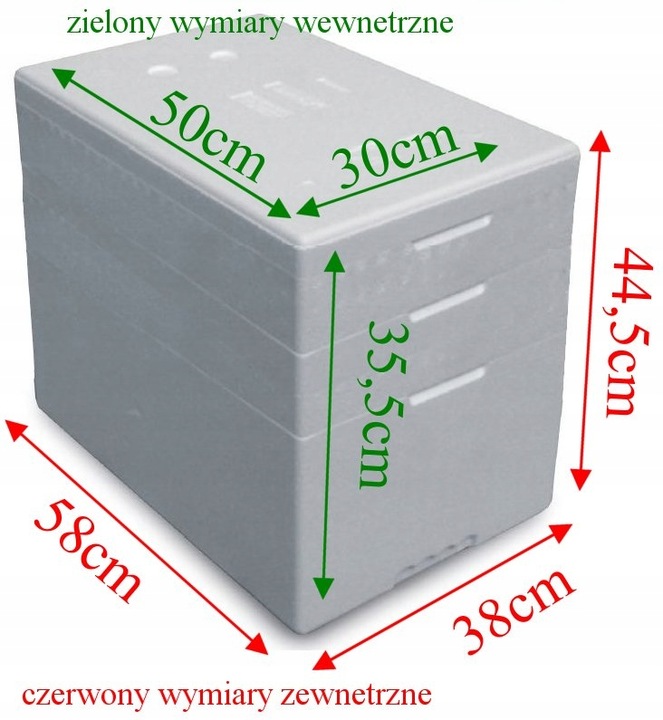 Pudełko styropianowe Termobox Fischbox 56 Litrów