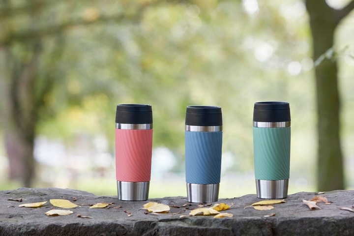 Kubek termiczny Classic Twist 0.36L zielony silikonowa osłona