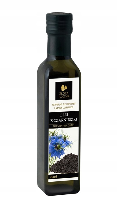 Olej z czarnuszki 250ml zimnotłoczony 100% świeży niefiltrowany naturalny