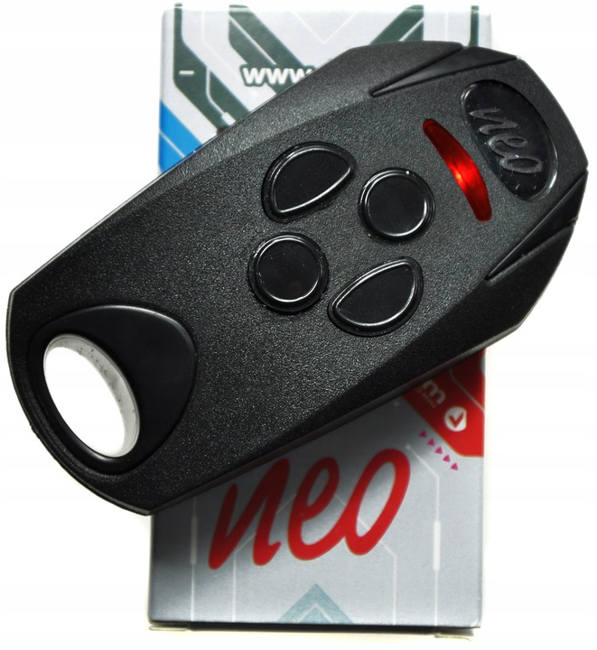 DTM NEO 4 NEO4CZS CZARNO SREBRNY PILOT DO BRAMY CZERWONA DIODA ORYGINAŁ 433