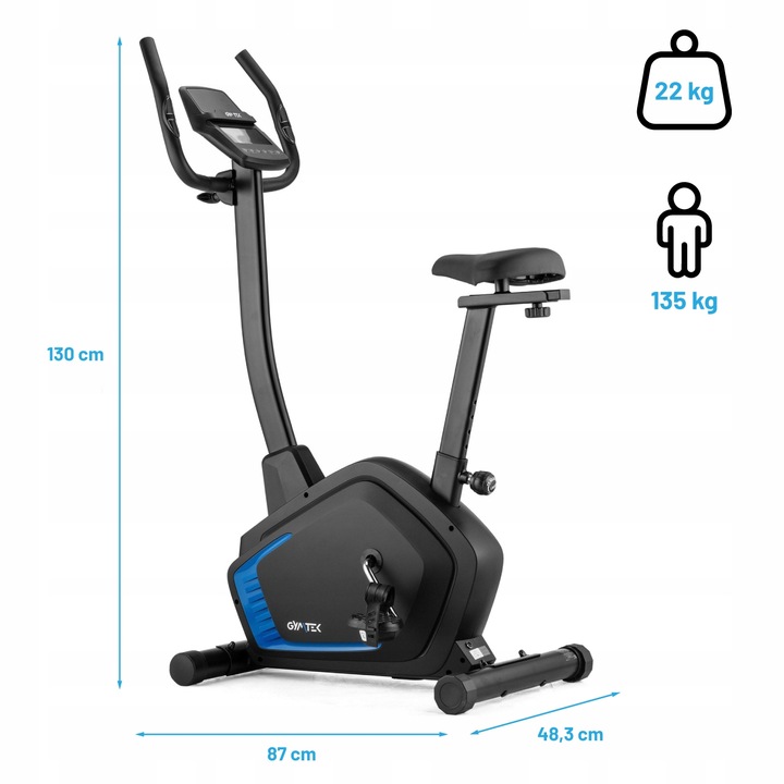 ROWER STACJONARNY TRENINGOWY MAGNETYCZNY ROWEREK DO ĆWICZEŃ XB1800 GYMTEK