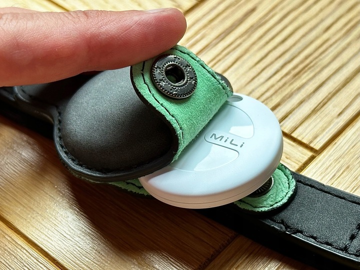 Obroża dla psa Mi Tag Lokalizator AirTag iOS Apple iPhone iPod roz.L Czarna