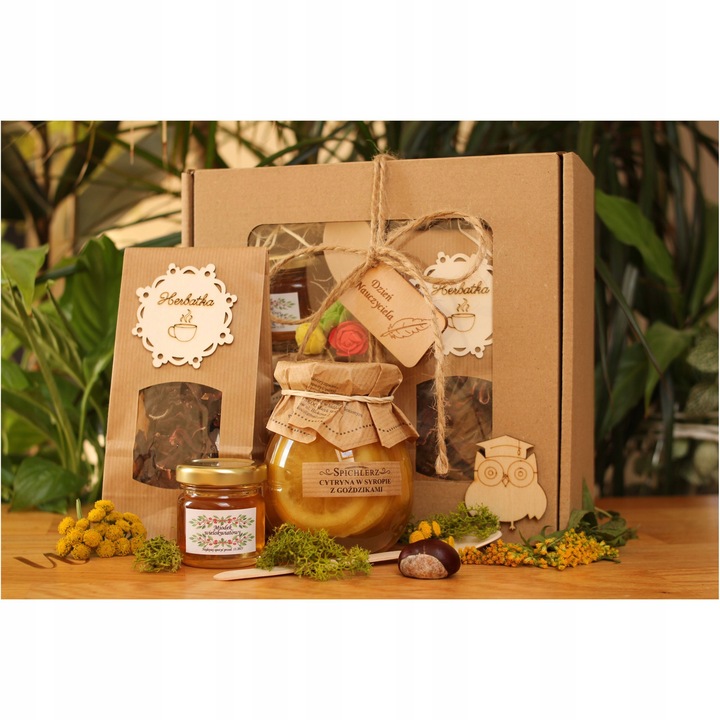 Prezent dla nauczyciela kosz prezentowy na Zakończenie roku szkolnego box