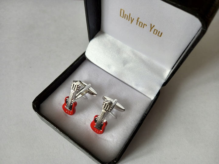 Spinki do mankietów Gitara Klasyczna dla muzyka