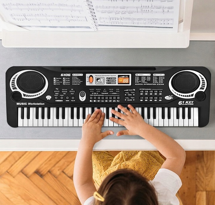 KEYBOARD PIANINKO ORGANY ORGANKI PIANINO ELEKTRONICZNE DLA DZIECI +MIKROFON